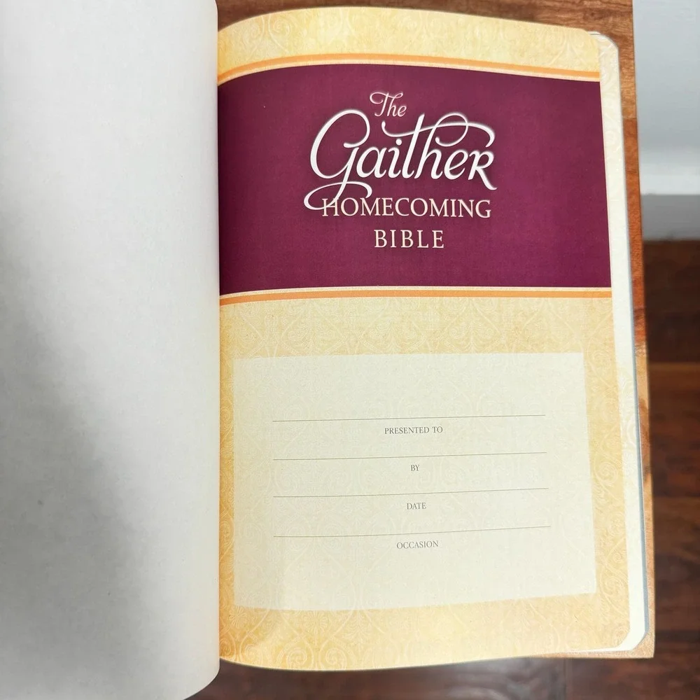 The Gaither Homecoming Bible NKJV Black Bonded Leather Bill Gloria Gaither Boxed - Picture 10 of 13